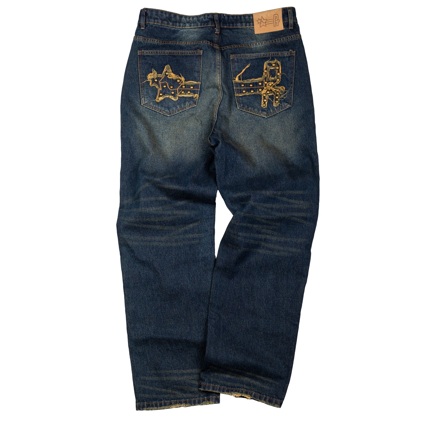 PT DISTRESSED DENIM - Navy
