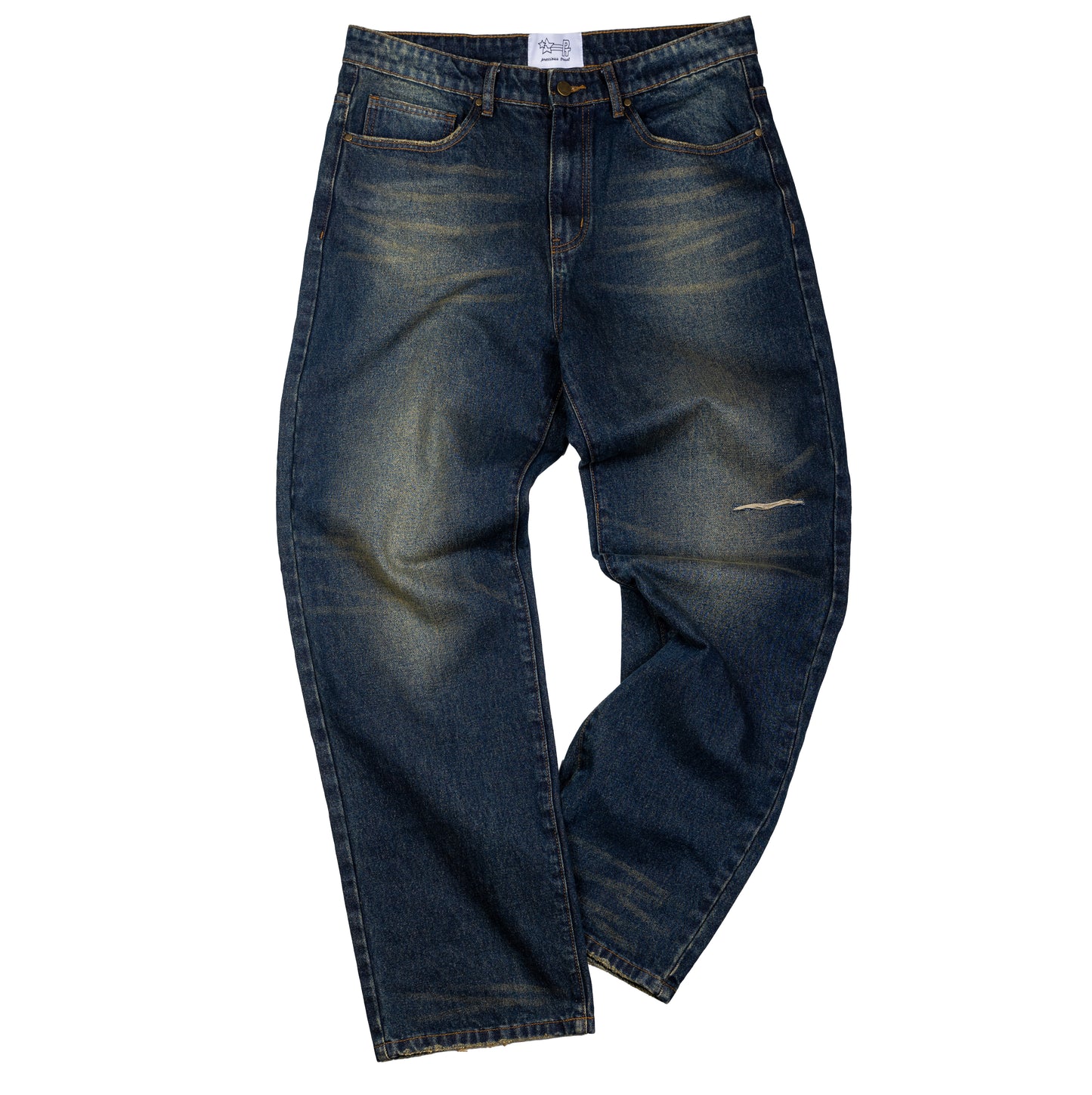 PT DISTRESSED DENIM - Navy