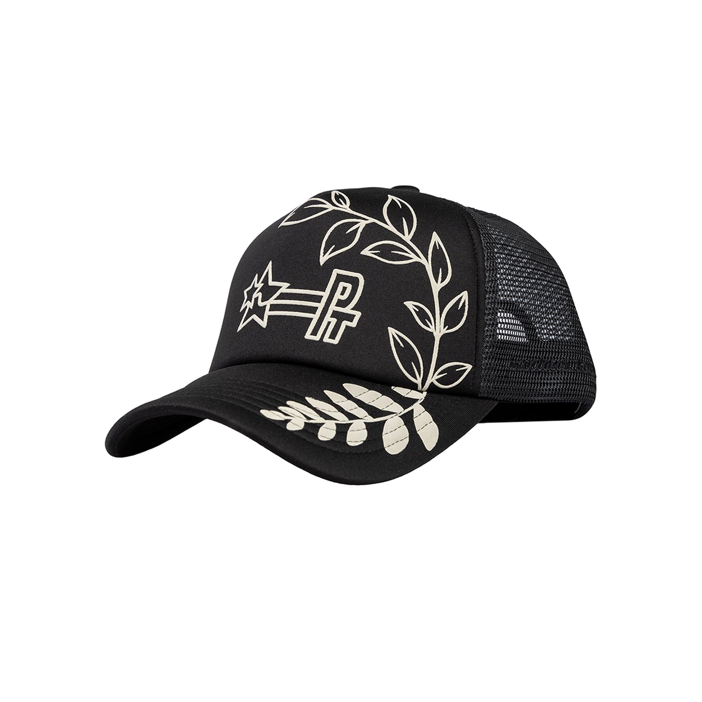 PT LOGO LEAF TRUCKER - Black