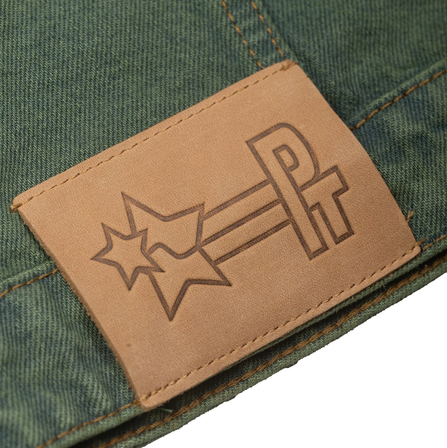 PT DISTRESSED DENIM JACKET - Green