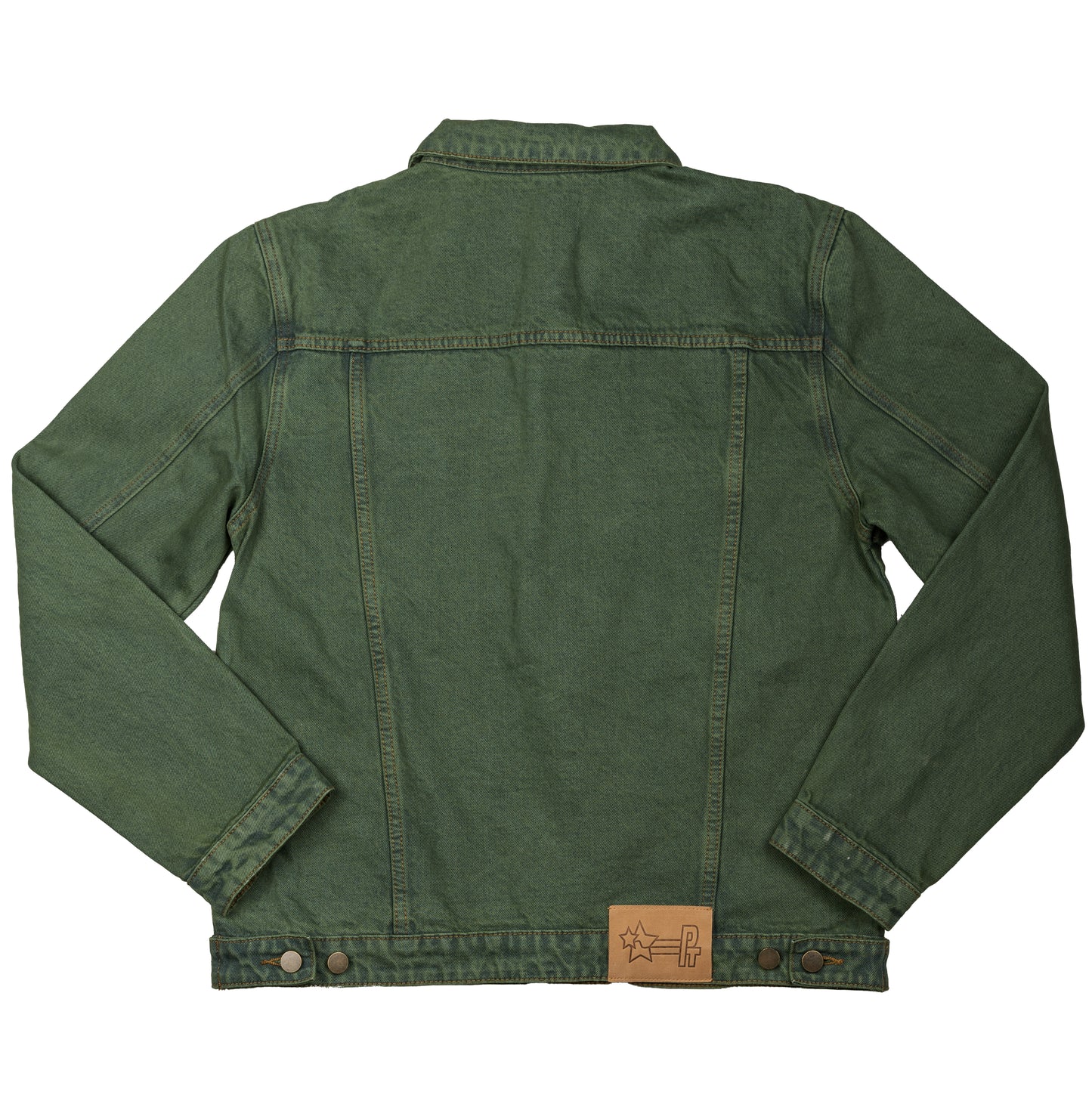 PT DISTRESSED DENIM JACKET - Green
