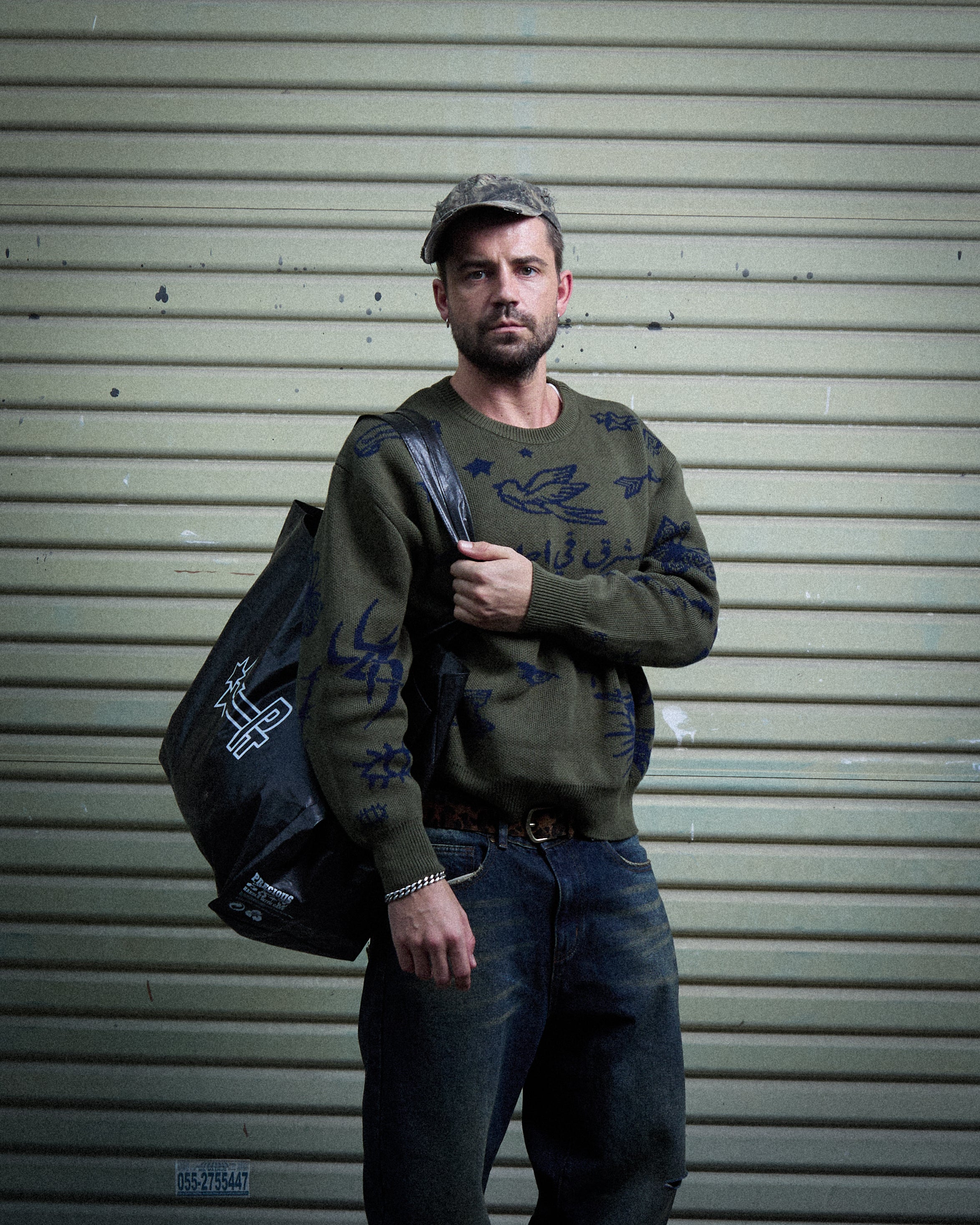 PT TATTOO KNIT - Olive
