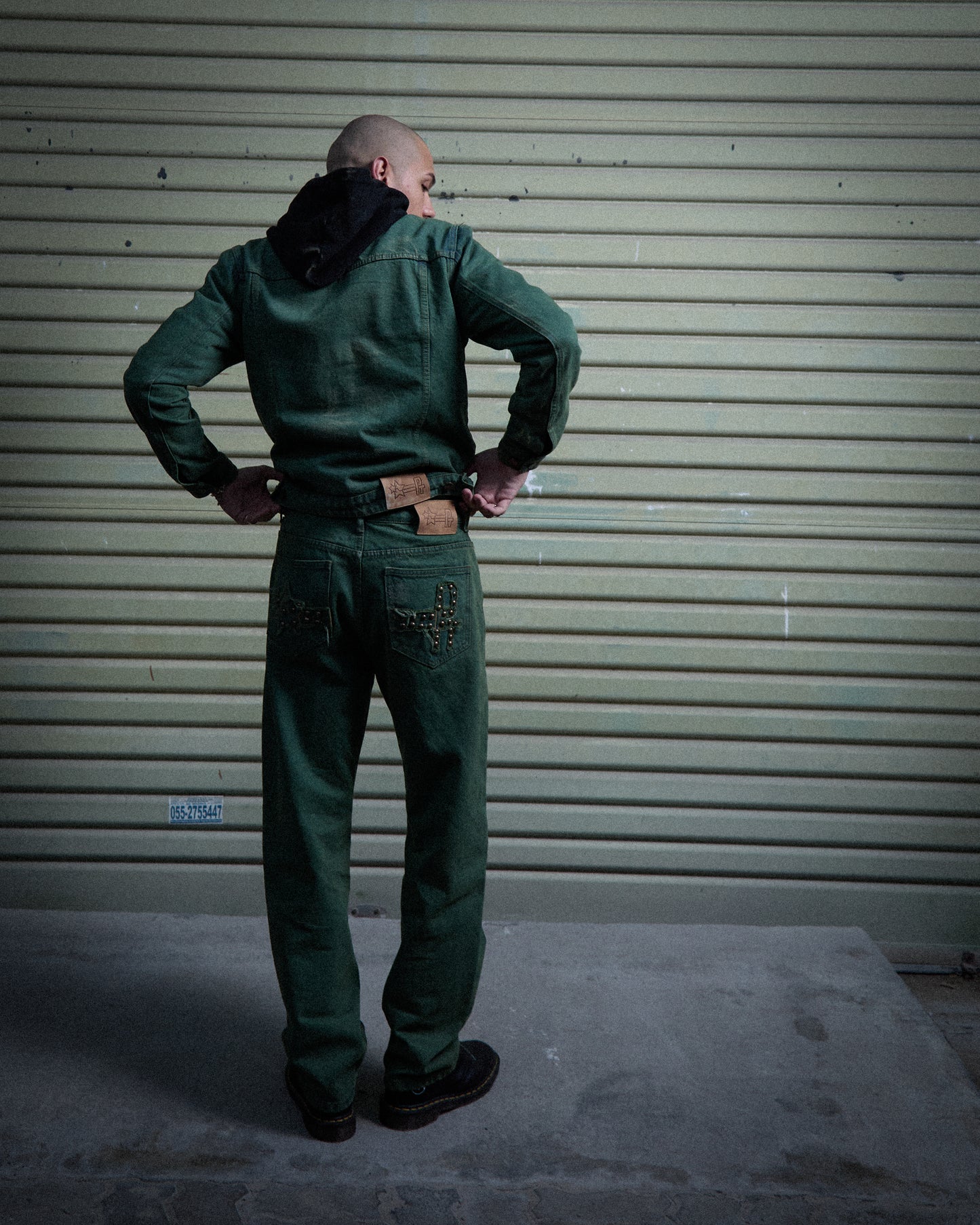 PT DISTRESSED DENIM - Green
