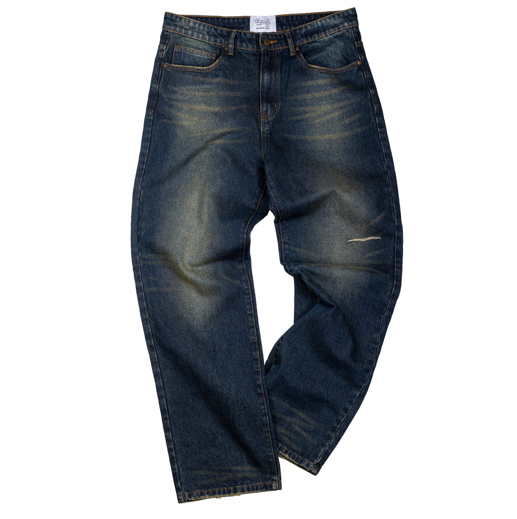 PT DISTRESSED DENIM - Navy