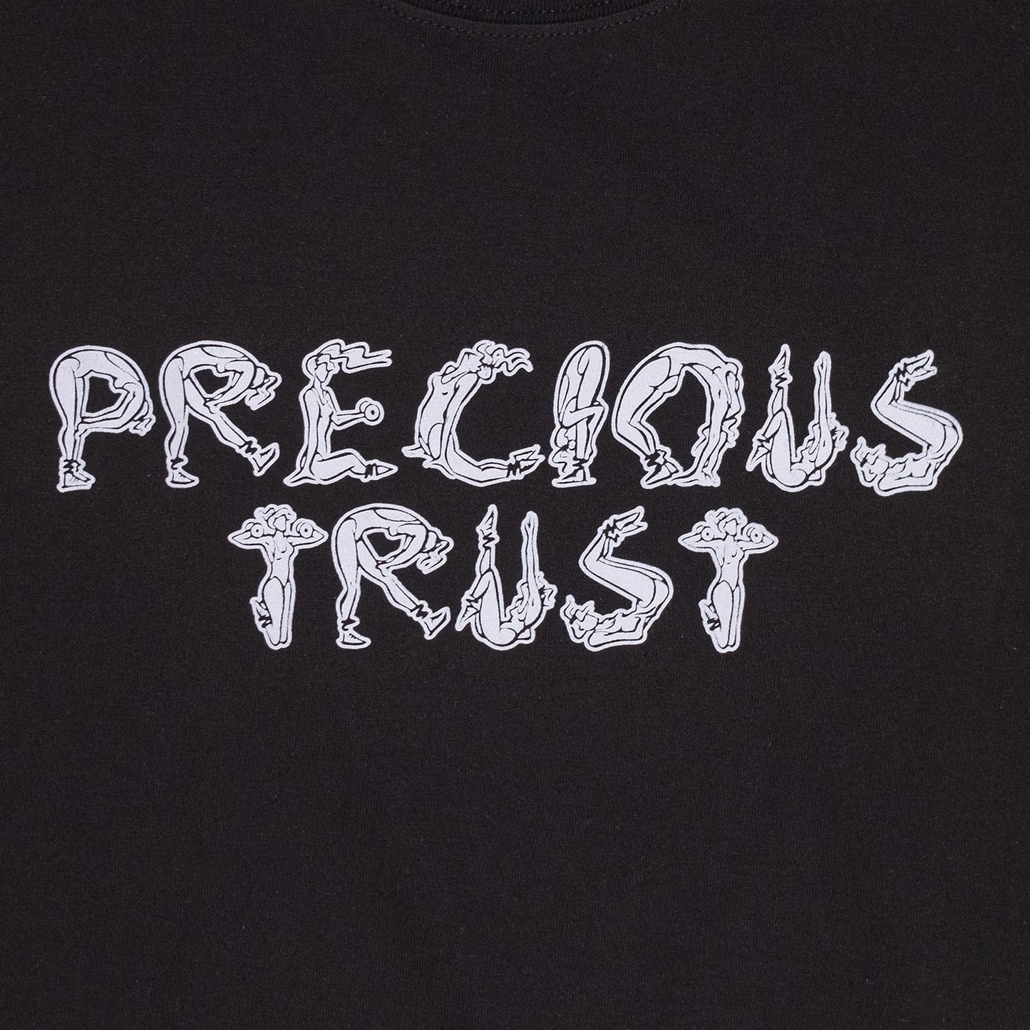 ACTIVE FONT TEE// BLACK