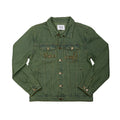 PT DISTRESSED DENIM JACKET - Green