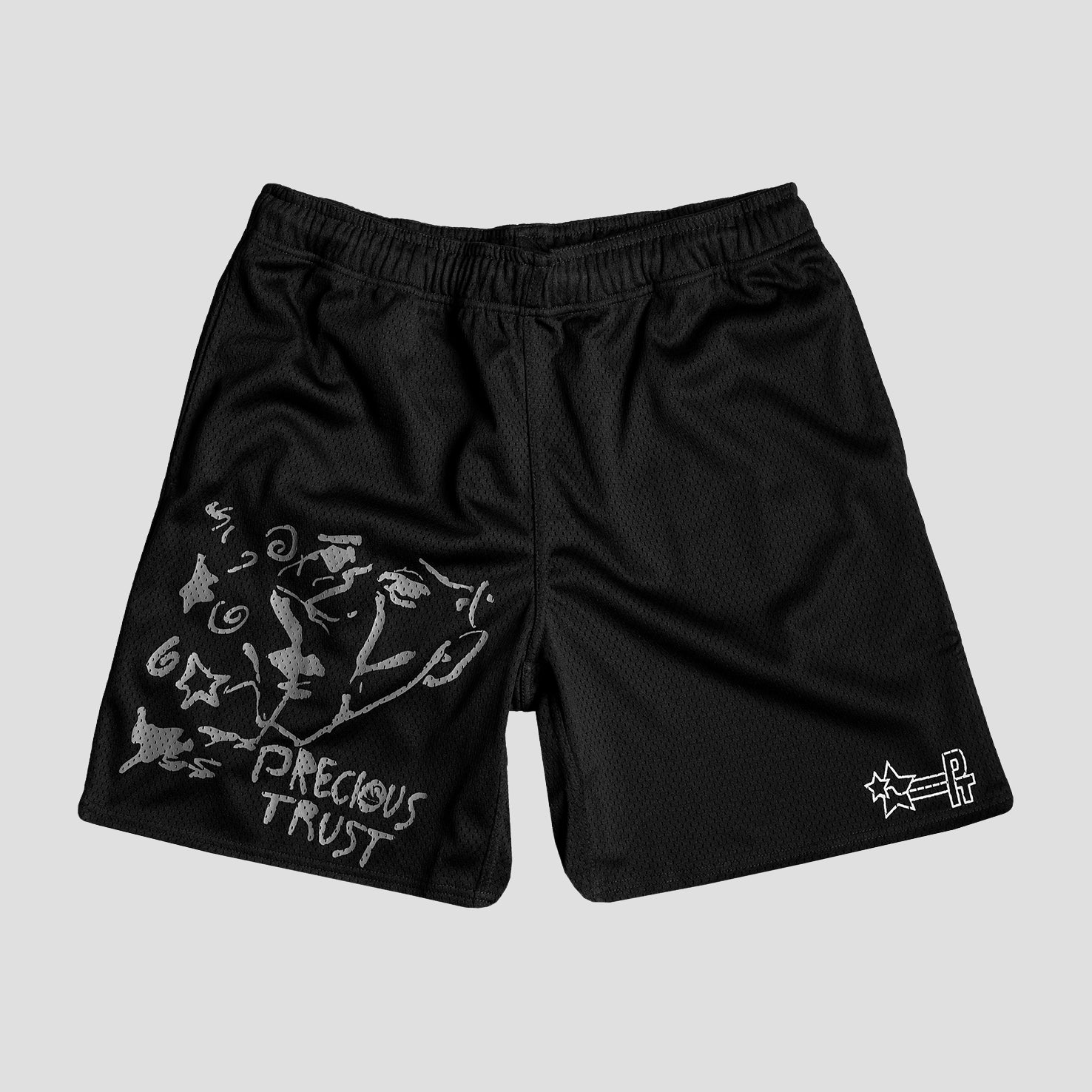 MAZZY COURT SHORTS (BLACK)