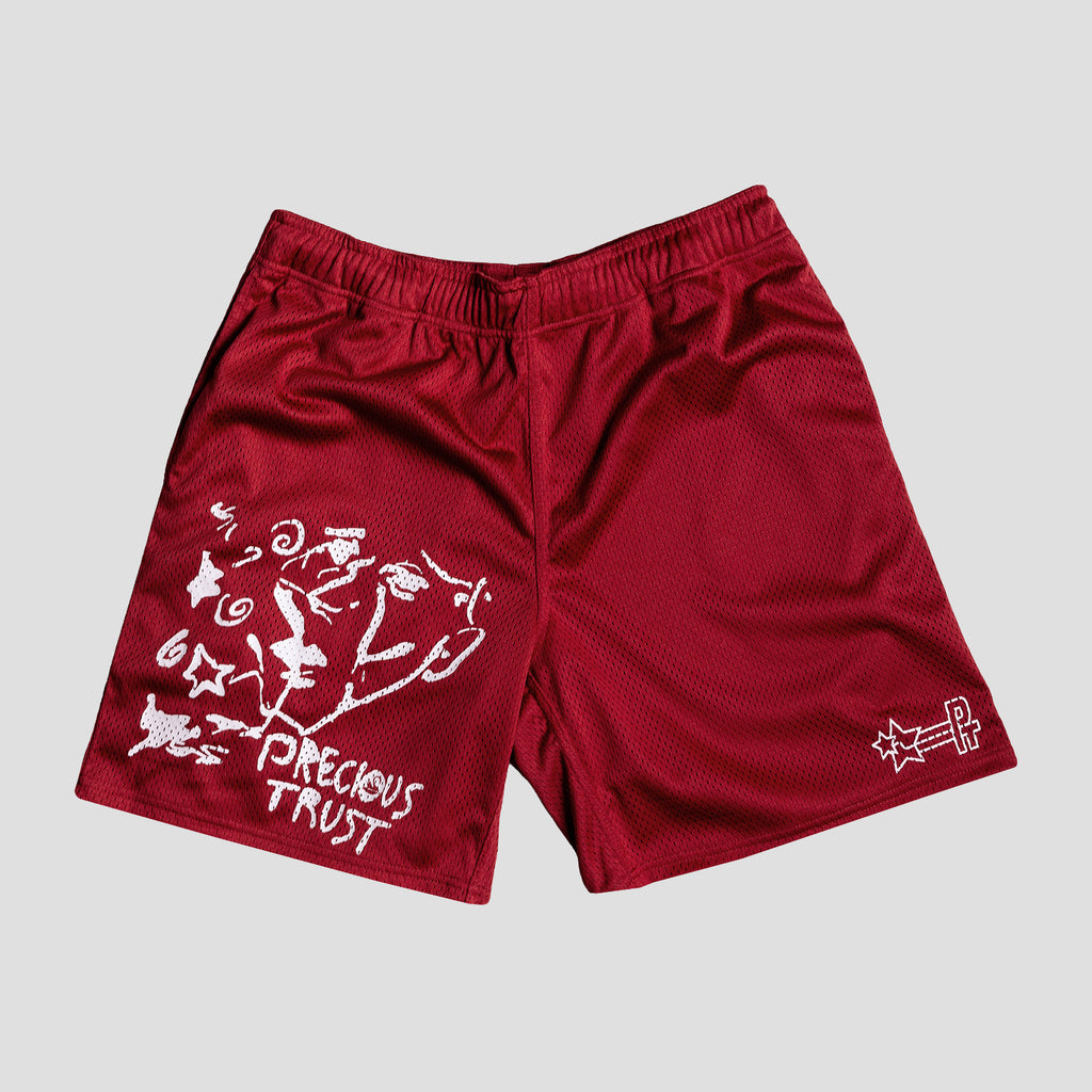 MAZZY COURT SHORTS (RED)