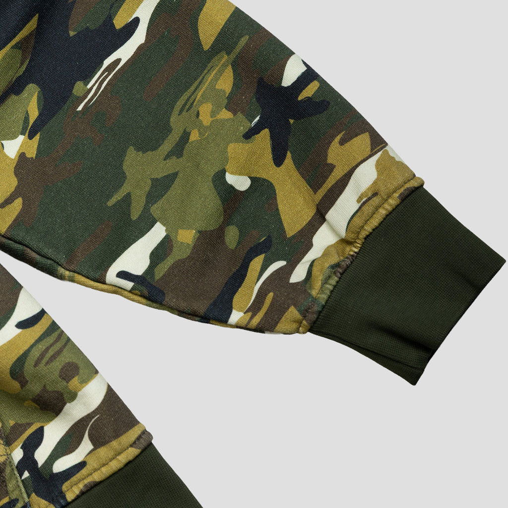 PT STAMP LOGO ZIP UP HOODIE (CAMO)