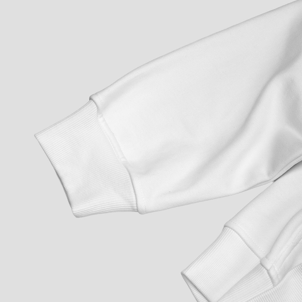 PT STAMP LOGO ZIP HOODIE (WHITE)