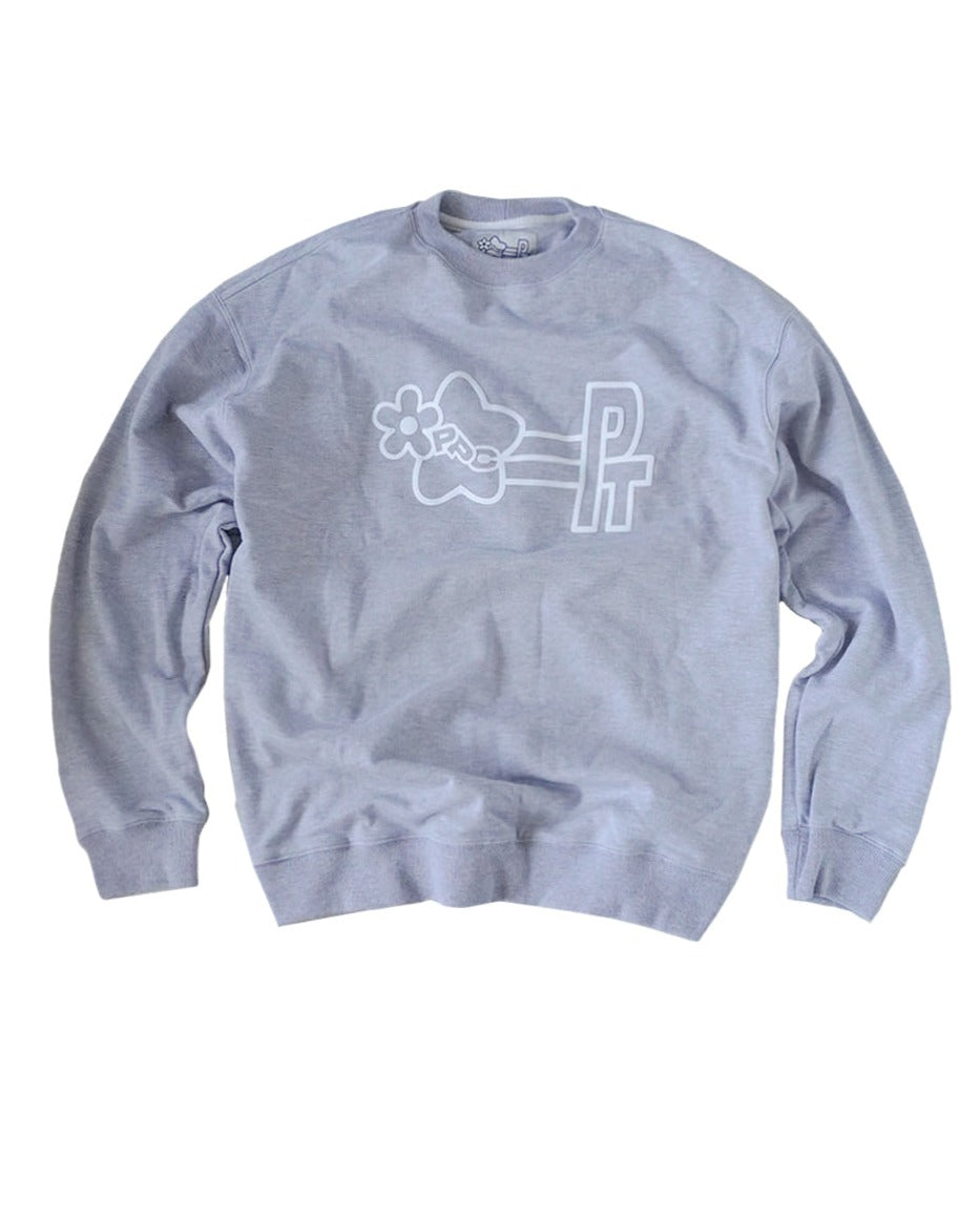 LOGO CREW NECK// GREY