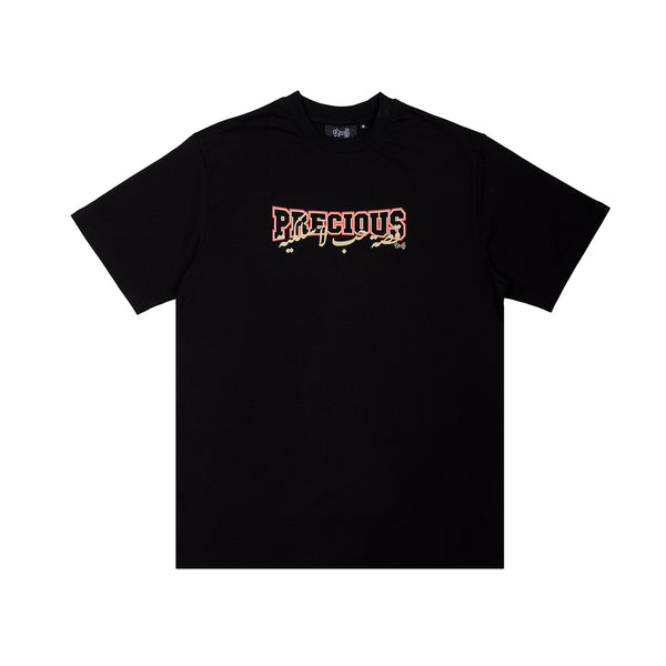 PT VARSITY TEE - Black/Pink