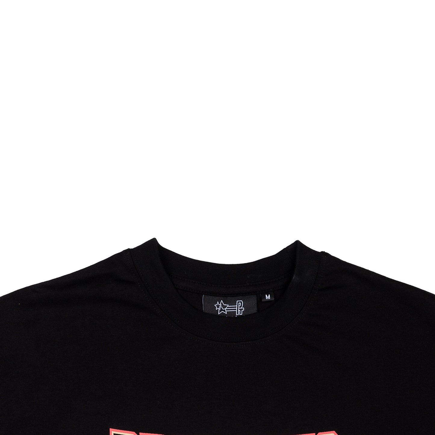 PT VARSITY TEE - Black/Pink