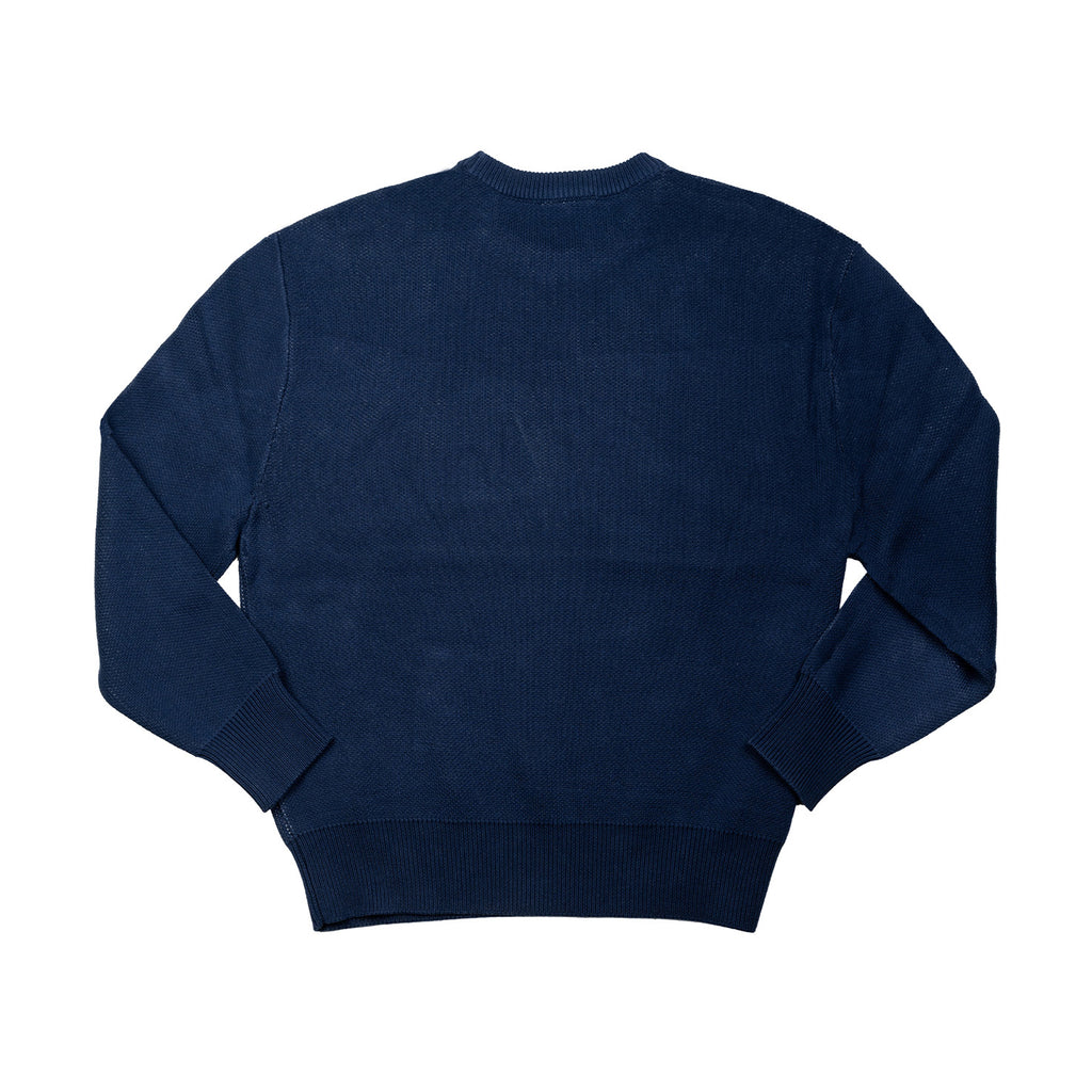 PT JACQUARD LOGO SWEATER  - Navy