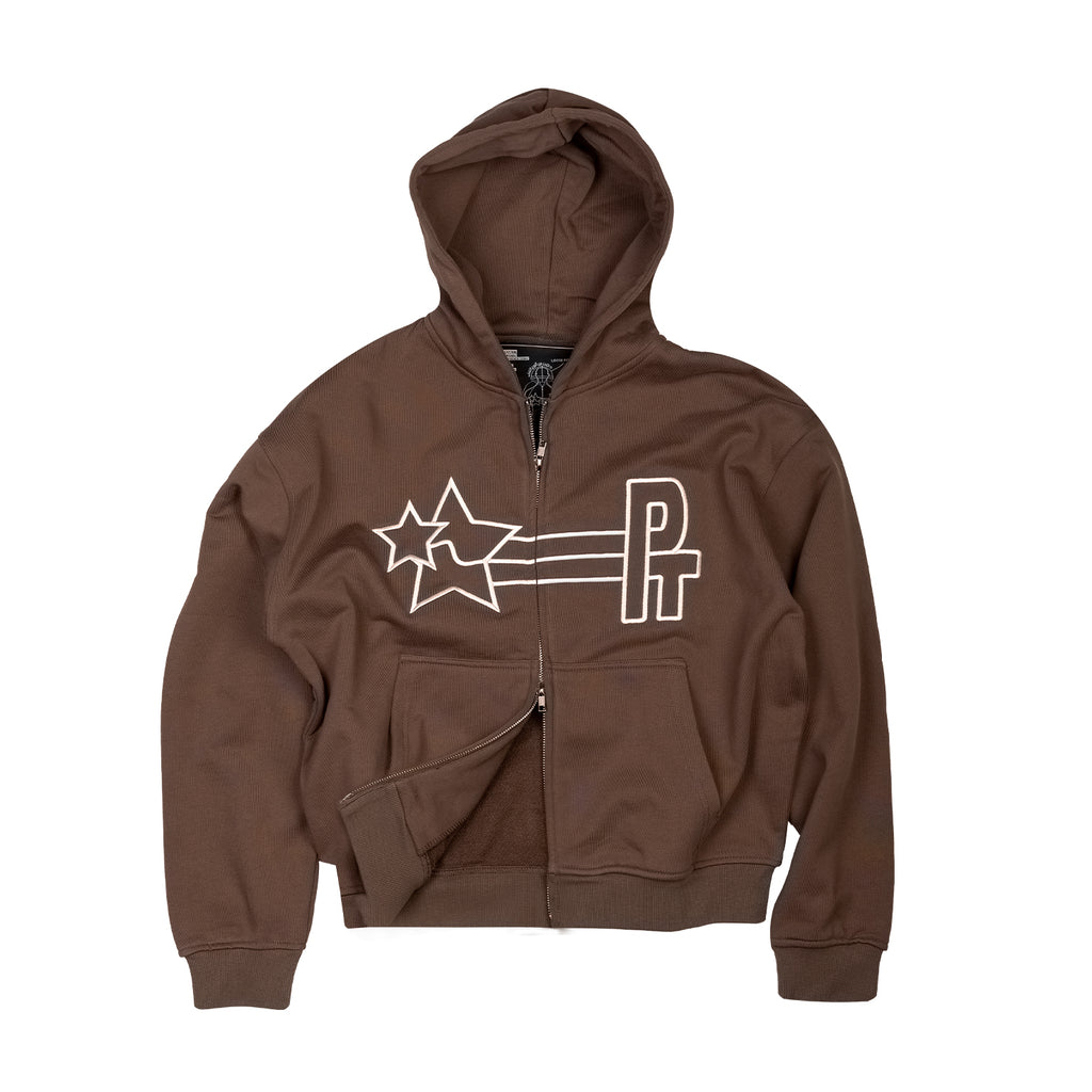 PT LOGO SWEAT HOODED  - Brown