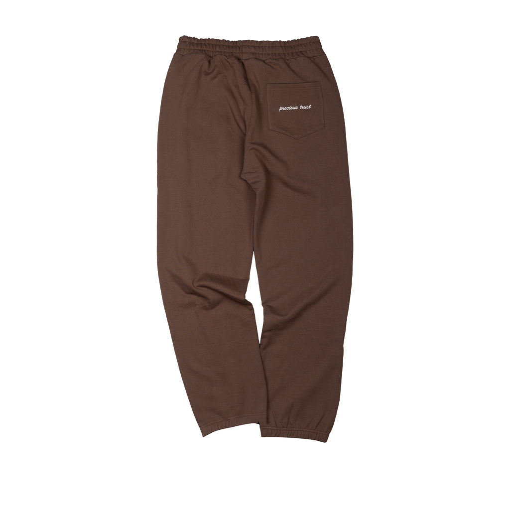 PT LOGO SWEAT PANTS  - Brown