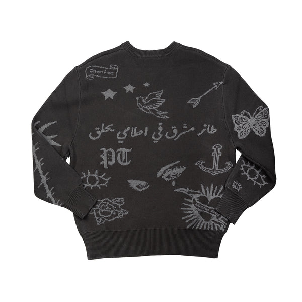 PT TATTOO KNIT - Black