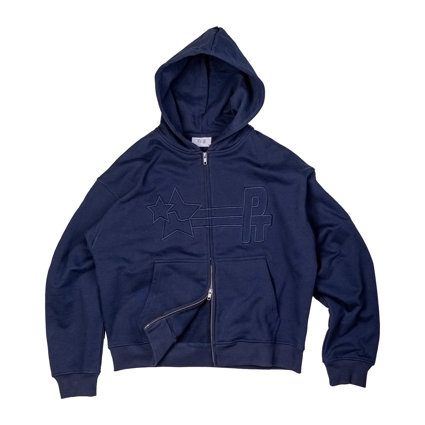 PT STAMP LOGO ZIP HOODIE (NAVY)