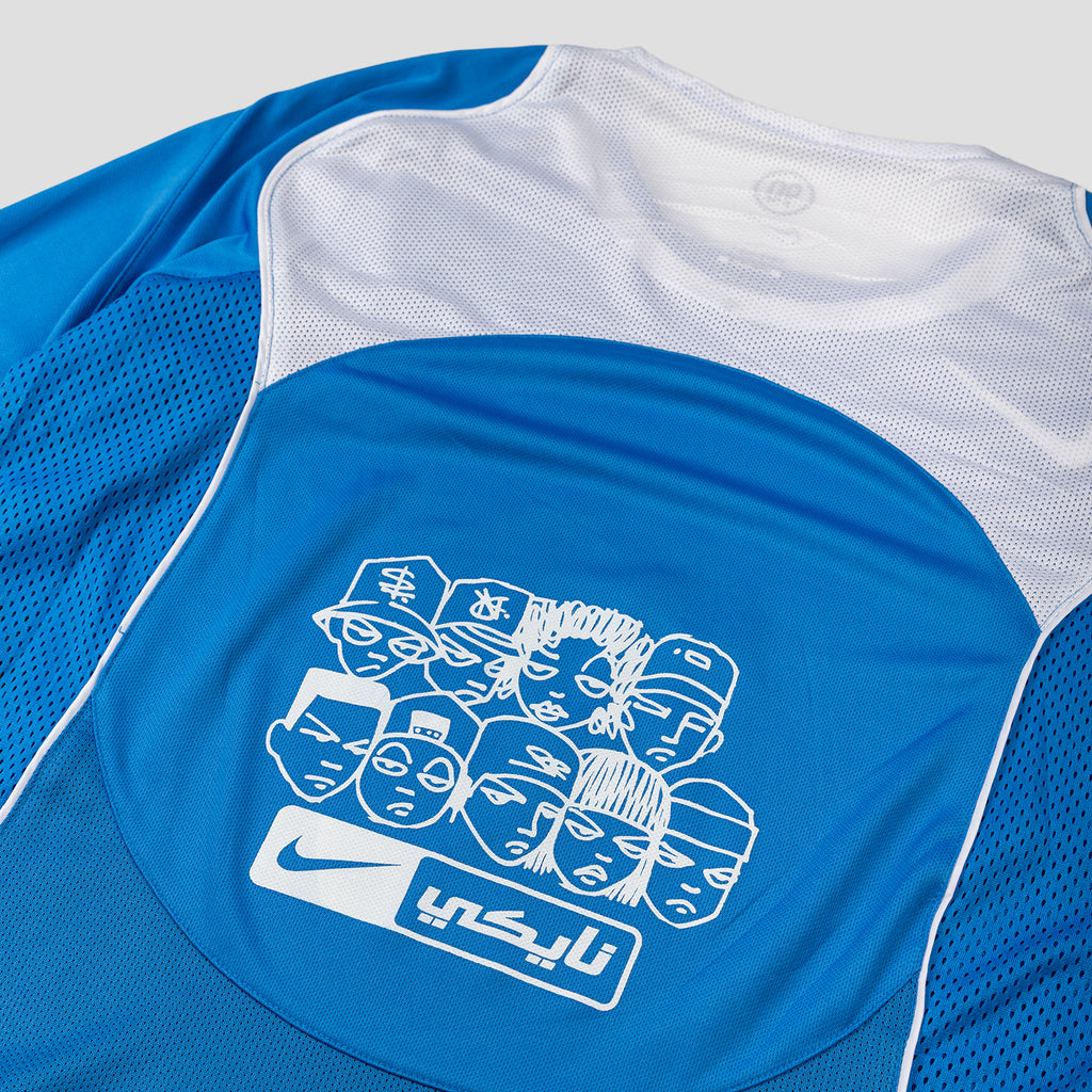 PT x NUMBER10 x NIKE: Total 90 Light Photo Blue T-Shirt