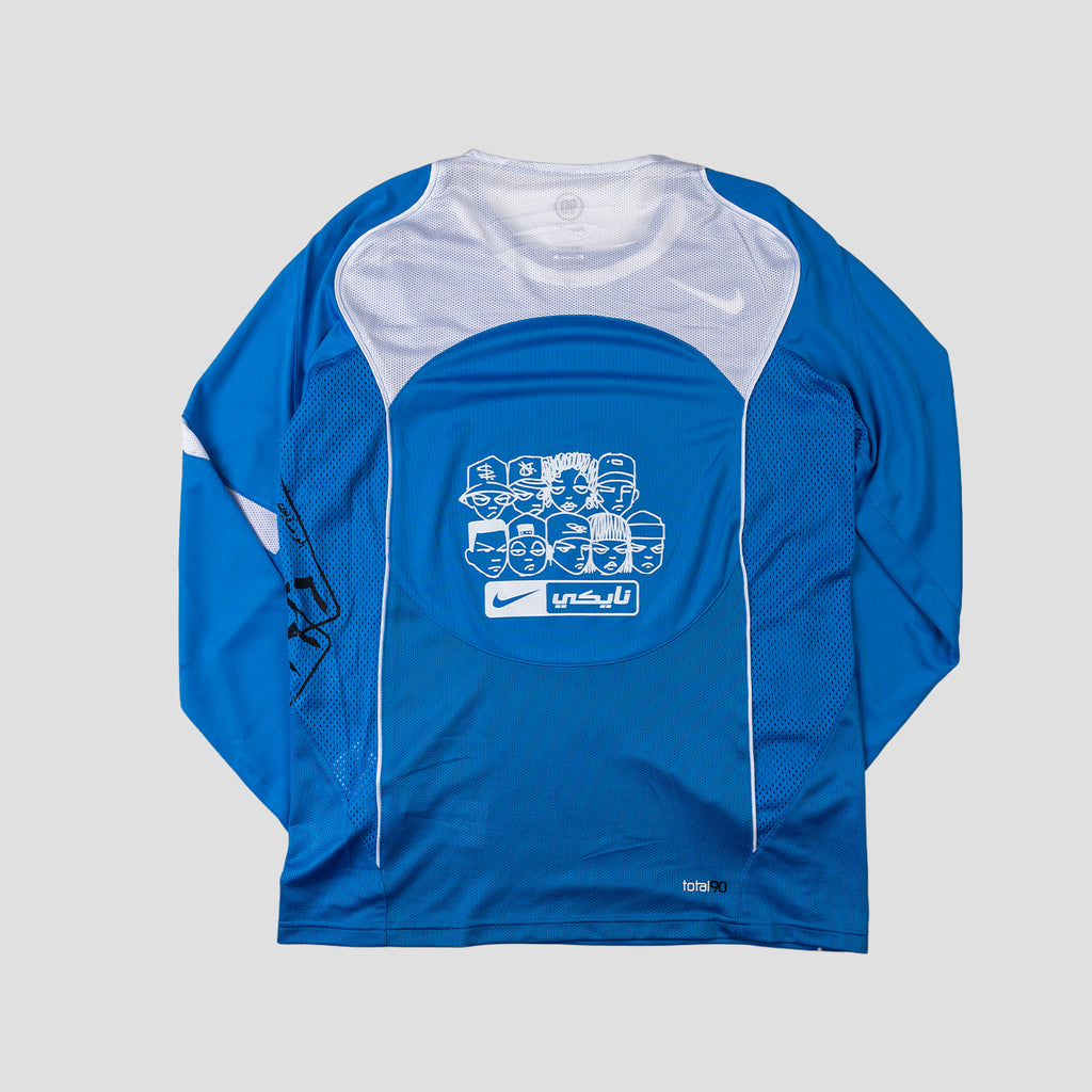 PT x NUMBER10 x NIKE: Total 90 Light Photo Blue T-Shirt