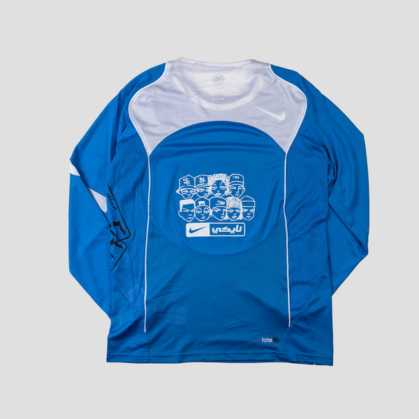 PT x NUMBER10 x NIKE: Total 90 Light Photo Blue T-Shirt