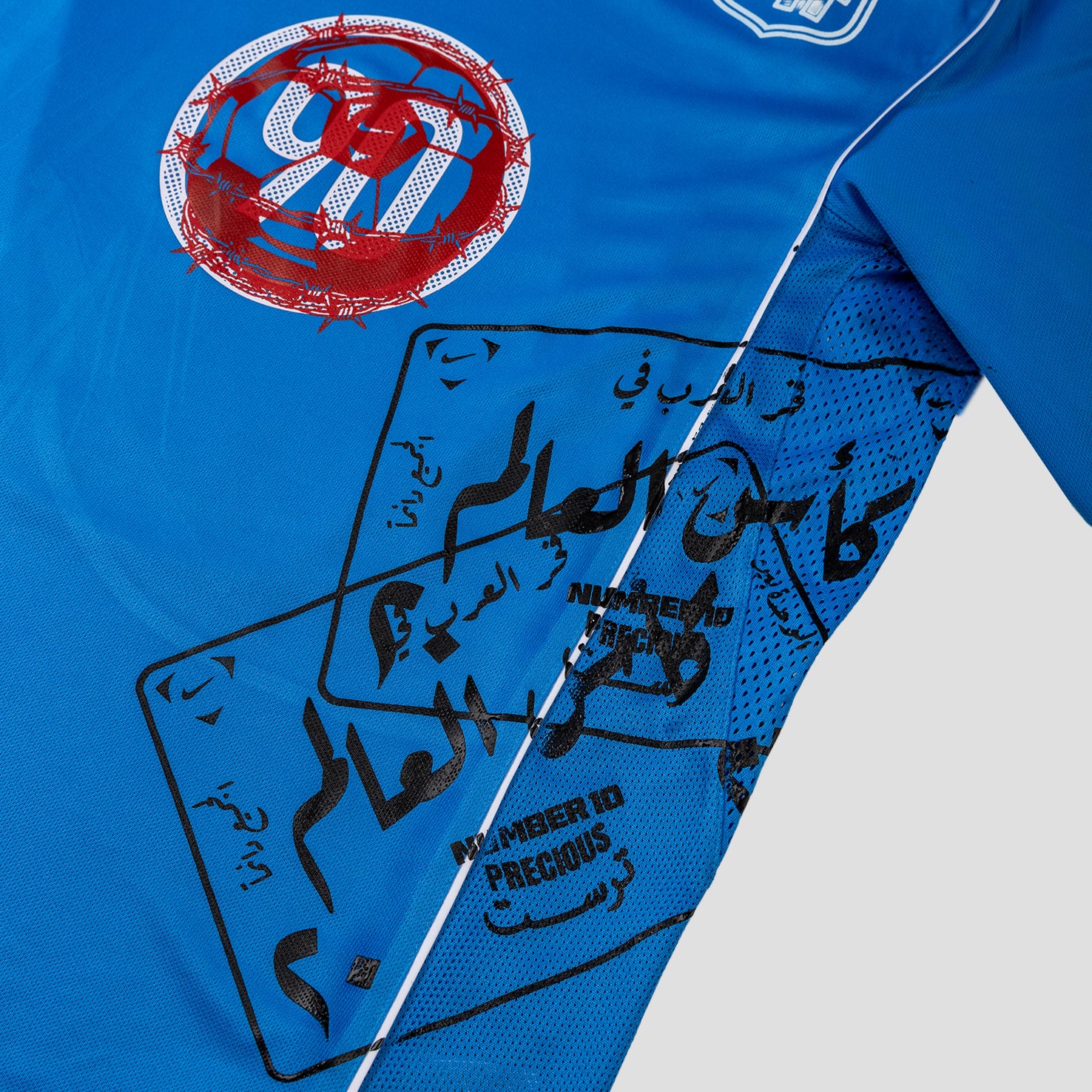 PT x NUMBER10 x NIKE: Total 90 Light Photo Blue T-Shirt