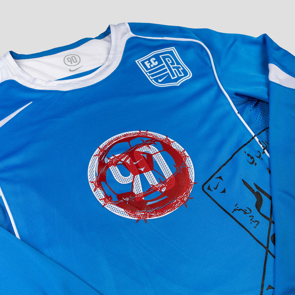 PT x NUMBER10 x NIKE: Total 90 Light Photo Blue T-Shirt