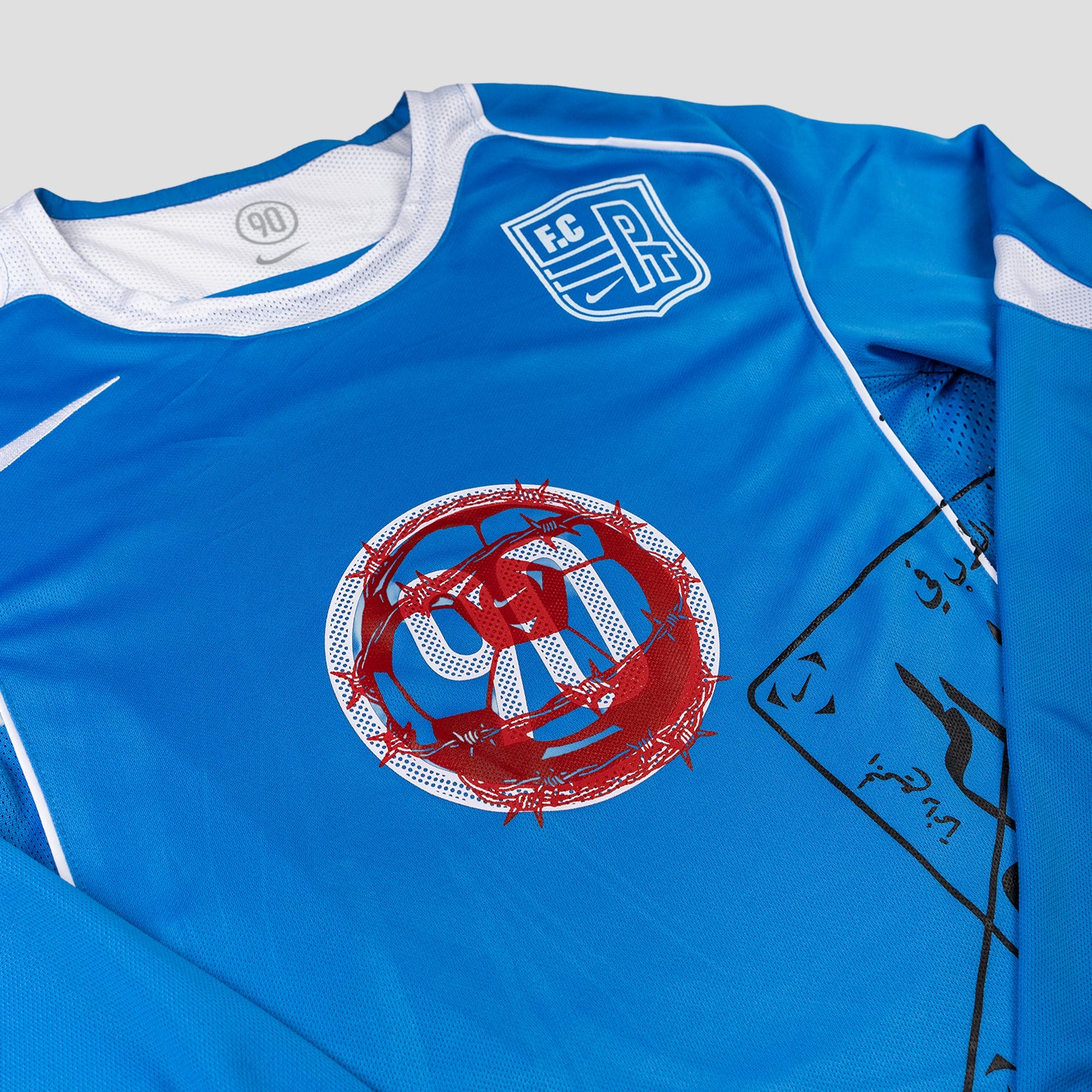PT x NUMBER10 x NIKE: Total 90 Light Photo Blue T-Shirt