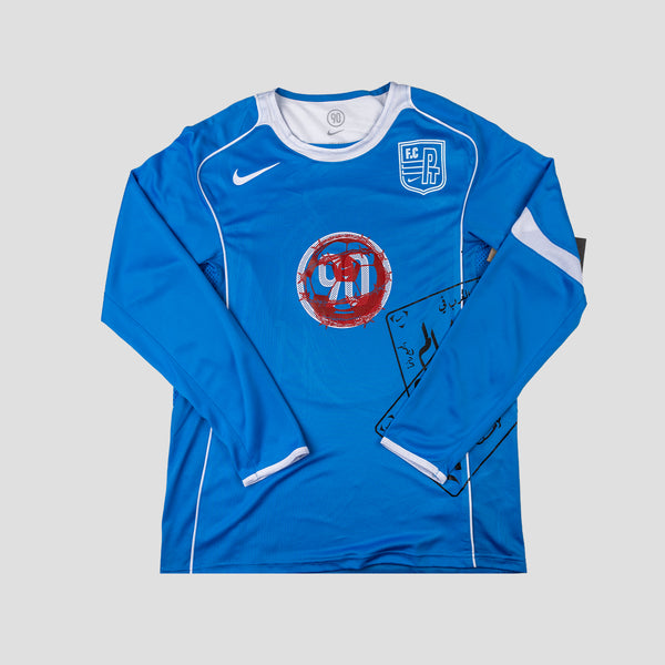 PT x NUMBER10 x NIKE: Total 90 Light Photo Blue T-Shirt