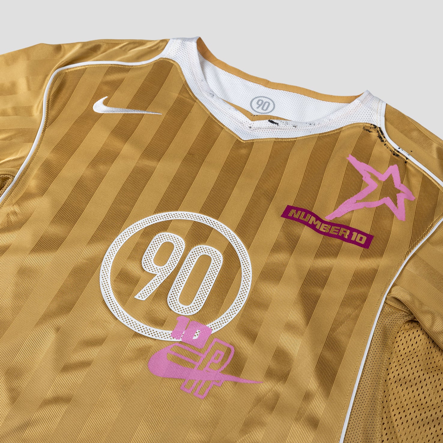PT x NUMBER10 x NIKE: Total 90 Gold T-Shirt