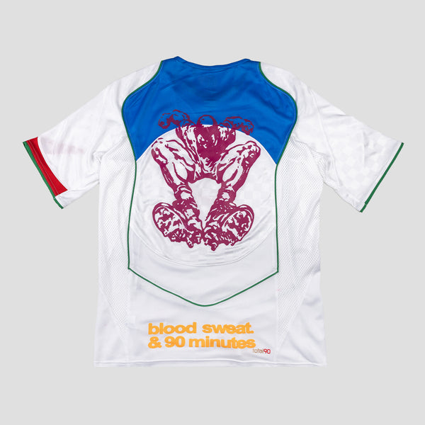 PT x NUMBER10 x NIKE: Total 90 Italy Blue T-Shirt