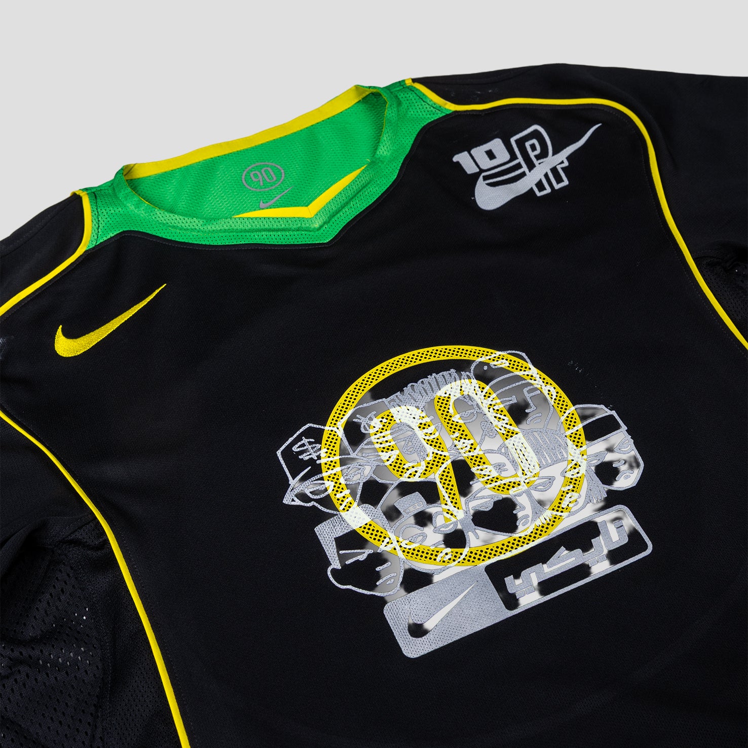 PT x NUMBER10 x NIKE: Total 90 Green Spark T-Shirt