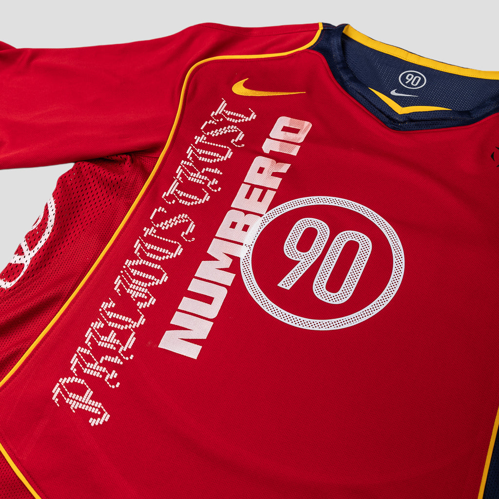 PT x NUMBER10 x NIKE: Total 90 Gym Red T-Shirt