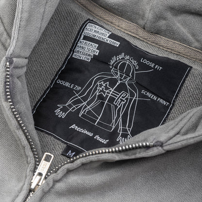 PT LOGO SWEAT HOODED  - Grey