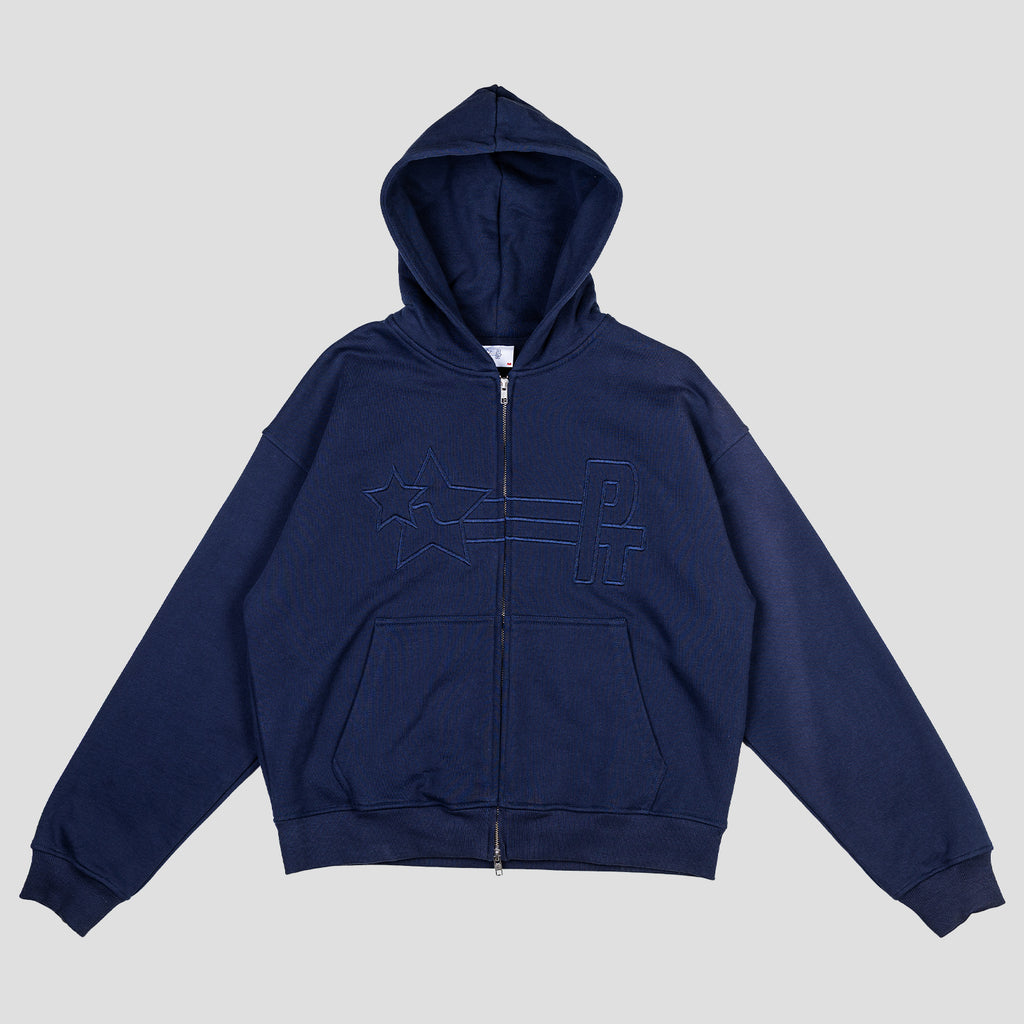PT STAMP LOGO ZIP HOODIE (NAVY)