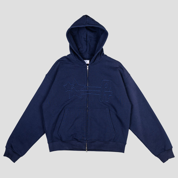 PT STAMP LOGO ZIP HOODIE (NAVY)