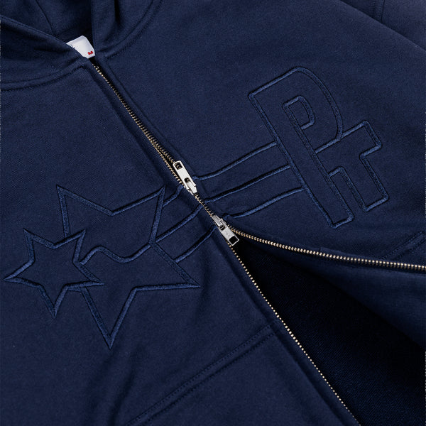 PT STAMP LOGO ZIP HOODIE (NAVY)