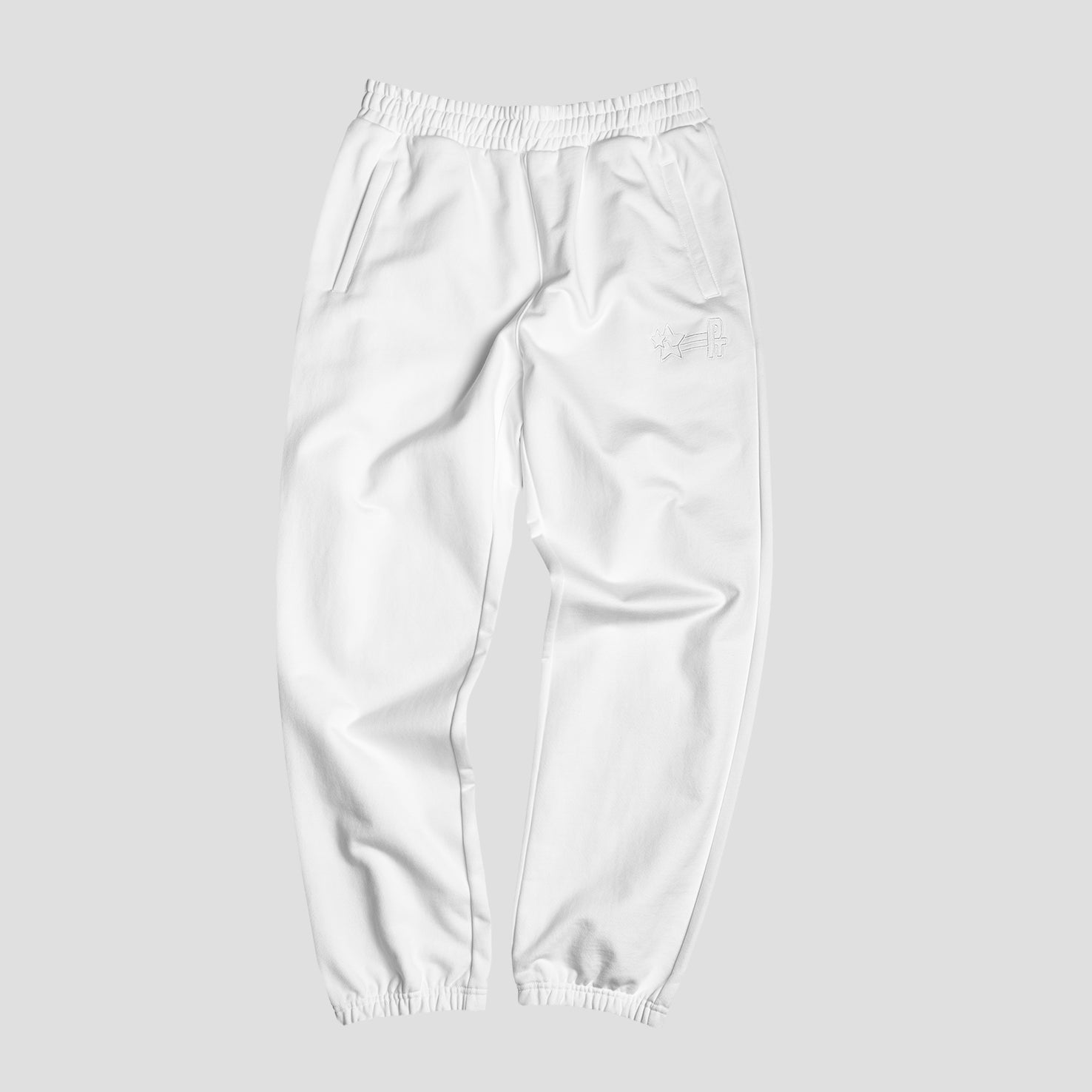 PT STAMP LOGO SWEAT PANTS (WHITE)